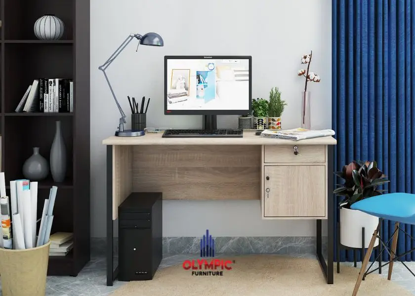 Meja Belajar Kaki Besi MTS TITAN Olympic Furniture